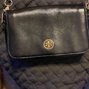Tory Burch small crossbody with brass hardware